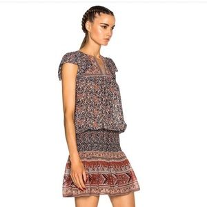 ULLA JOHNSON Silk Print Dress